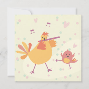 card congratulations chicken with whistle