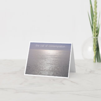 card contemplation meditation