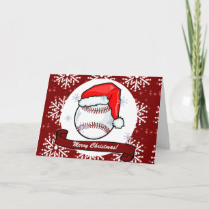 Card - Decorative Santa Baseball