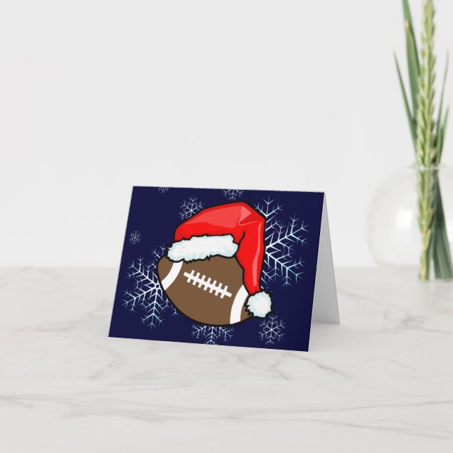 Card - Decorative Santa Football (Front)