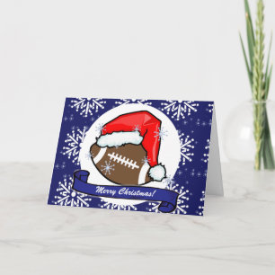 Card - Decorative Santa Football