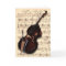 Card - Double Bass with hand written sheet music