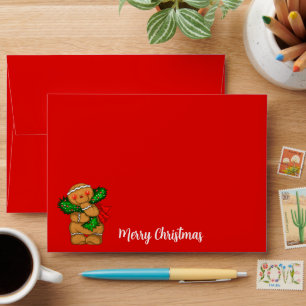 Card Envelope Gingerbread Person