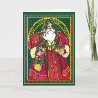 Card:  Father Christmas - Santa - Winter Solstice Holiday Card