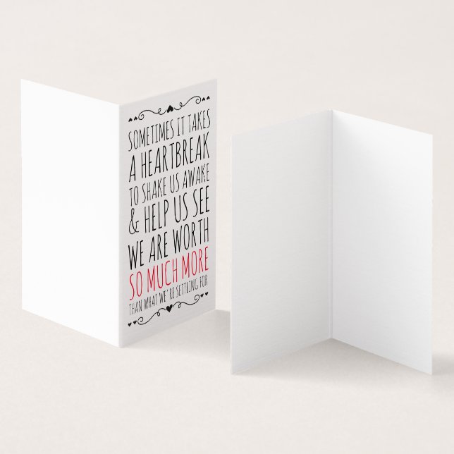 Card for a Heartbroken Friend (Inside and Outside)