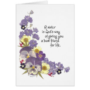 Card for a sister