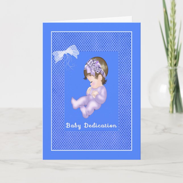 Card for Baby Boy Dedication Ceremony (Front)