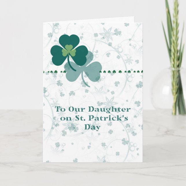 Card for Daughter on St. Patrick's Day (Front)