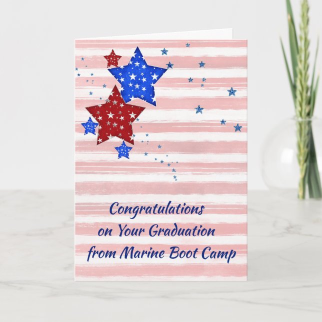 Card for Graduation from Marine Boot Camp (Front)