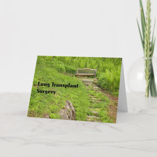 Card for Lung Transplant Surgery Bench in Nature (Front)