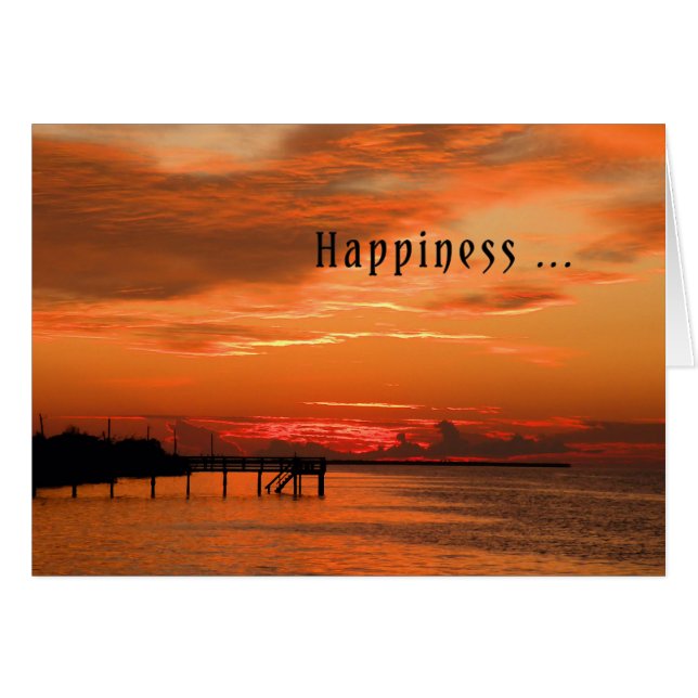 Card for Person who is Now Free from Cancer Sunset (Front Horizontal)