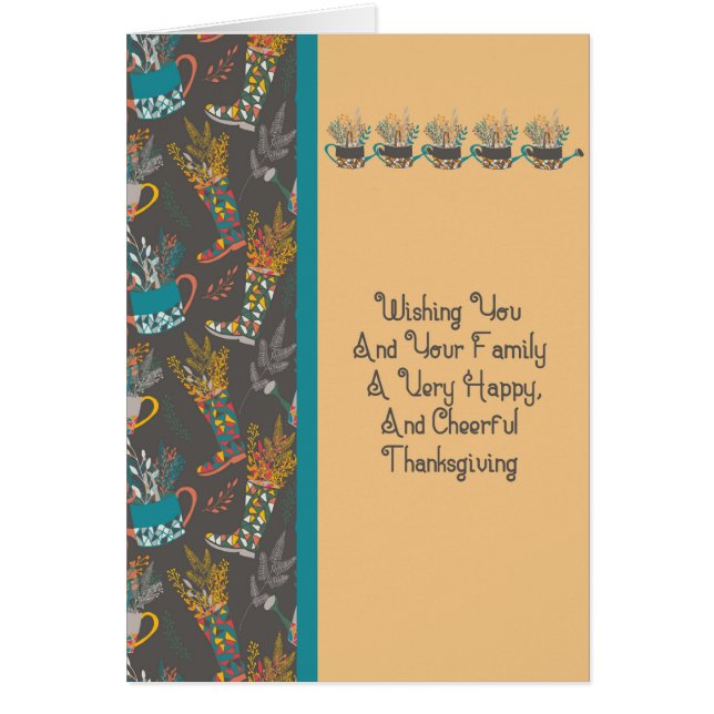 Card for Thanksgiving Fall Look (Front)