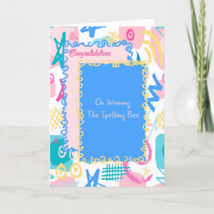 Card for Winning the Spelling Bee