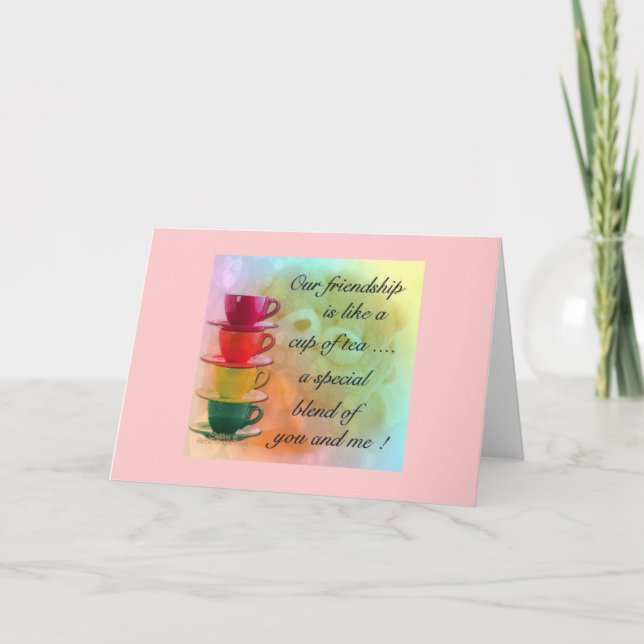 CARD- FRIENDSHIP TEA CARD (Front)