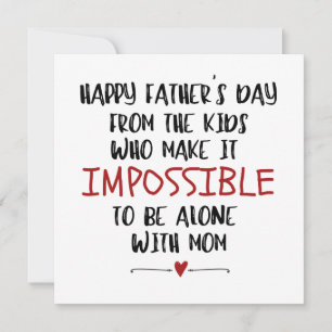 Card from Kids, Funny, Special DAD Card
