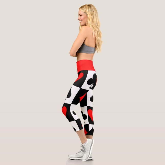 Card Game Capri Leggings (Left)