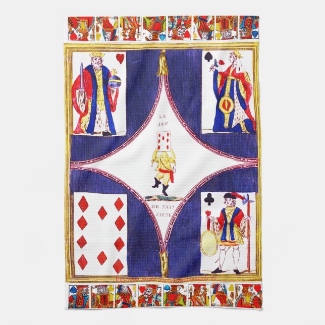 "Card Game" Kitchen Towel (Vertical)