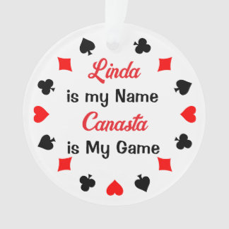 Card Game Ornament Personalized Canasta