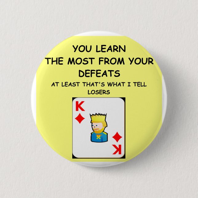 card games 2 inch round button (Front)