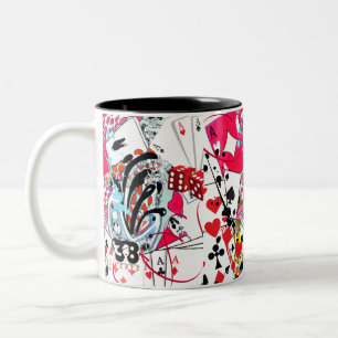 Card Games Collection Two-Tone Coffee Mug