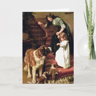 Card: Good Night - with St. Bernard Card