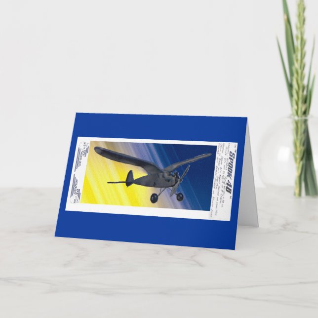 Card - greeting - Model Airplane (Front)