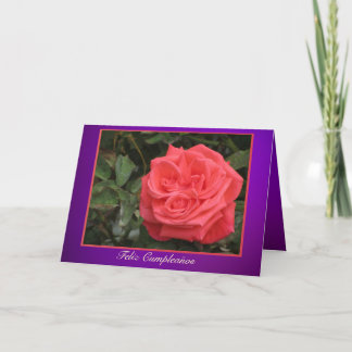 Card - Happy Birthday - Pink Rose