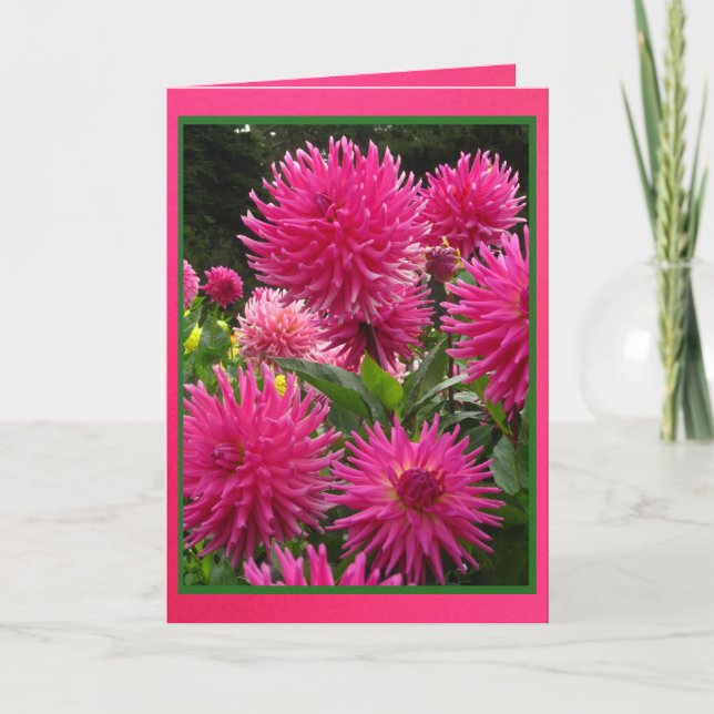 Card - Happy Cumpleaños a mi Tía - Las Dalias (Front)