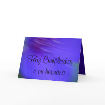 Card - Happy Cumpleaños to mi hermana