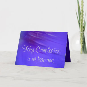 Card - Happy Cumpleaños to mi hermana