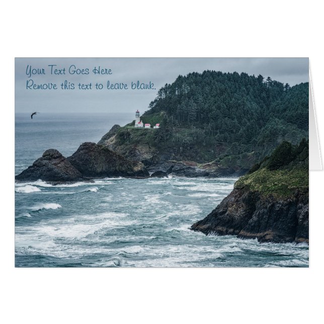 Card: Hecata Head Lighthouse (Landscape) (Front Horizontal)