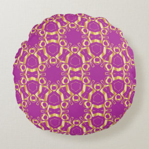 Card, Invitation, cover design, line art backgroun Round Pillow