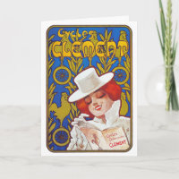 Card/ Invitation: Vintage French Bicycle Ad