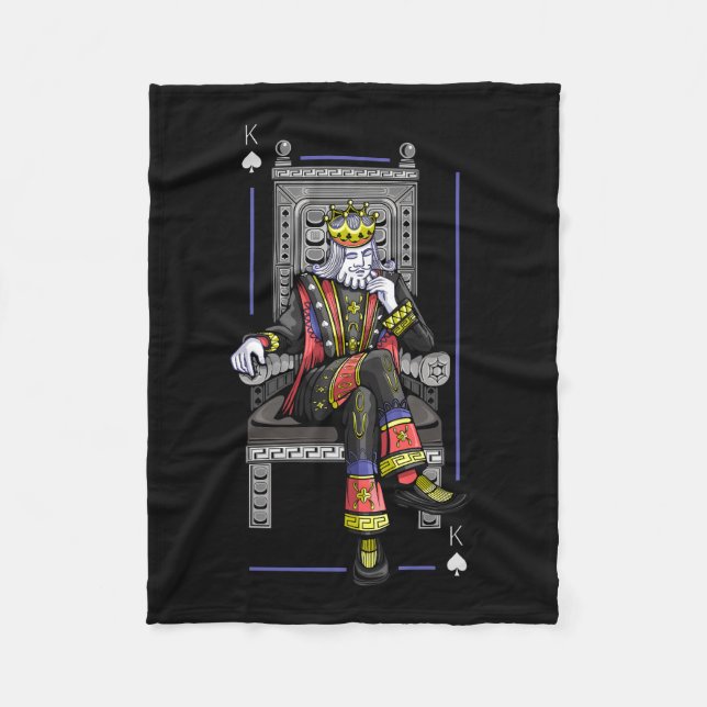 Card King Fleece Blanket (Front)
