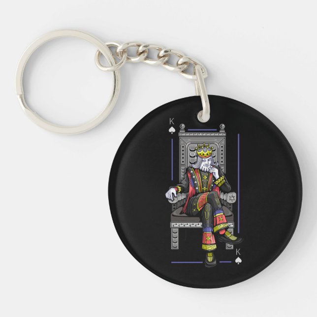 Card King Keychain (Front)