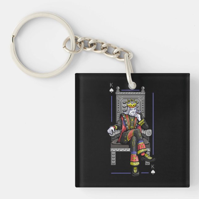 Card King Keychain (Front)