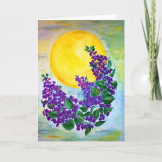Card Lilacs in Midsummer sun
