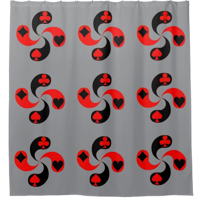 Card Lover Shower Curtain (Front)