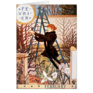 Card: Month of February - Février