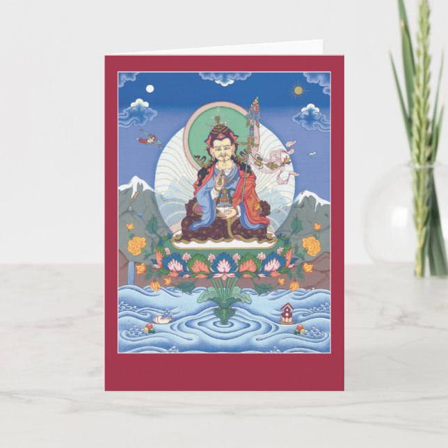 CARD Padmasambhava / Guru Rinpoche - with mantra (Front)