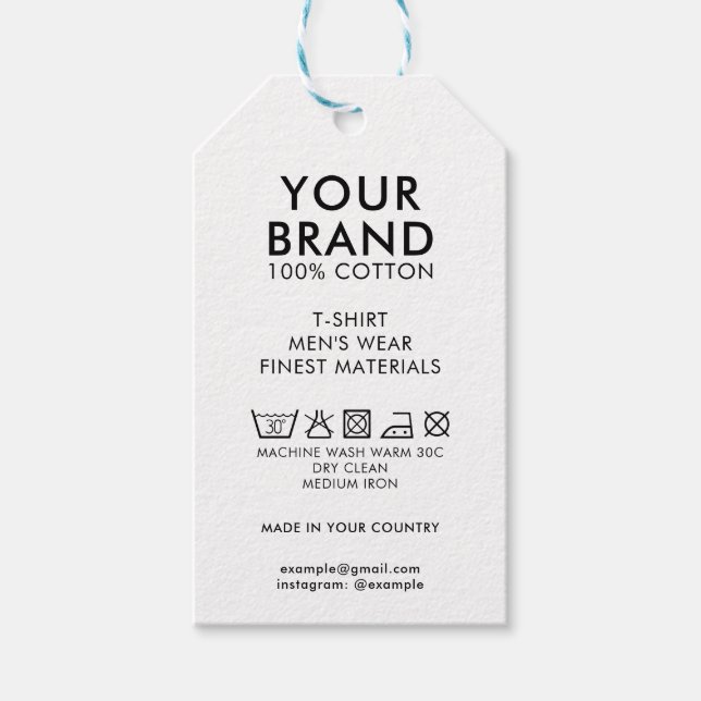 Card Paper Tshirt Hang Tag (Front)