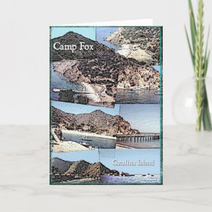 Card: Photo Collage of Camp Fox Catalina Island Card
