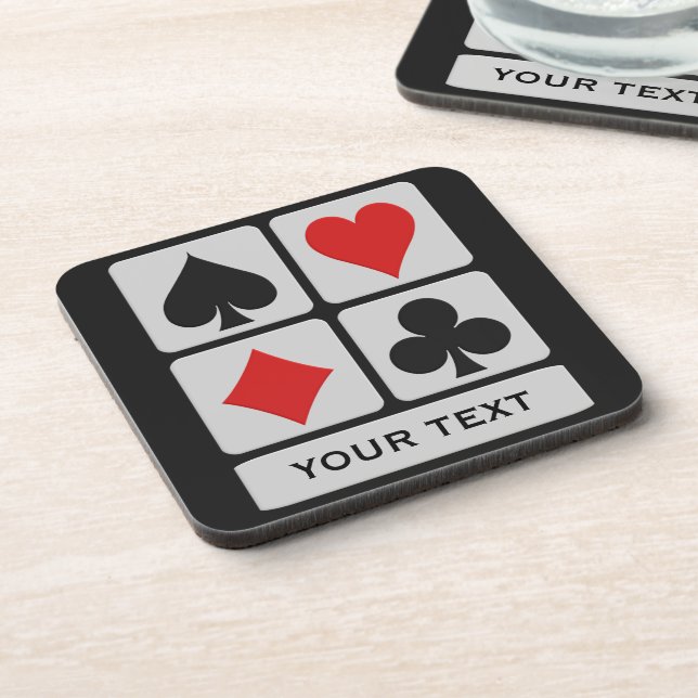 Card Player custom coasters (Left Side)
