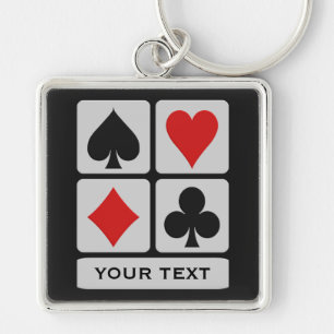 Card Player custom key chain