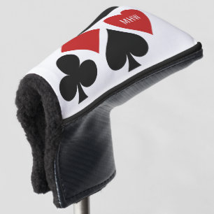 Card Player custom monogram putter cover