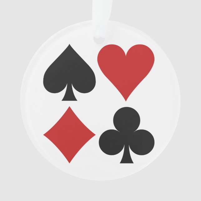 Card Player custom ornament (Front)