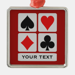 Card Player custom ornaments