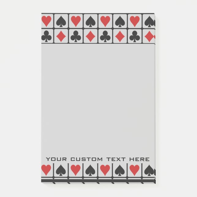Card Player custom Post-It notes (Front)