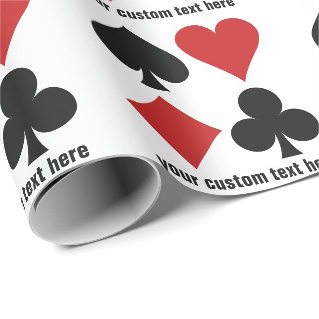 Card Player custom wrapping paper (Roll Corner)