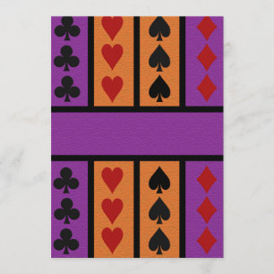 Card Player invitation, customize
